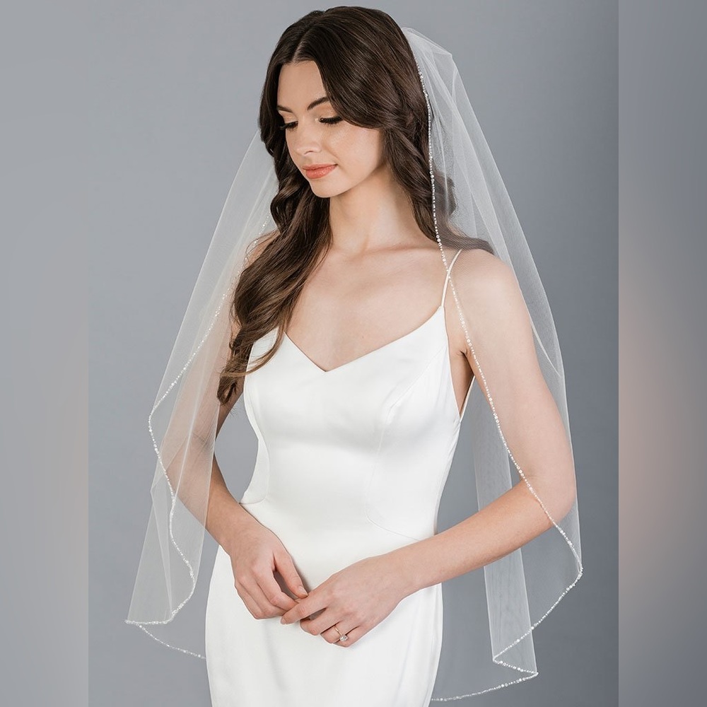 Beaded Wedding Veil